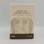 BODY & FACE SCRUB – FACE MASK DONKEY MILK & ORGANIC OLIVE OIL (5 PCS)